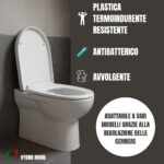 Copriwater Dellarco Duravit termoindurente bianco - immagine 5