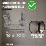 Copriwater Aretusa Cesame legno rivestito in resina poliestere bianco - immagine 3