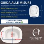 Copriwater 500 Pozzi Ginori termoindurente bianco come originale - immagine 5
