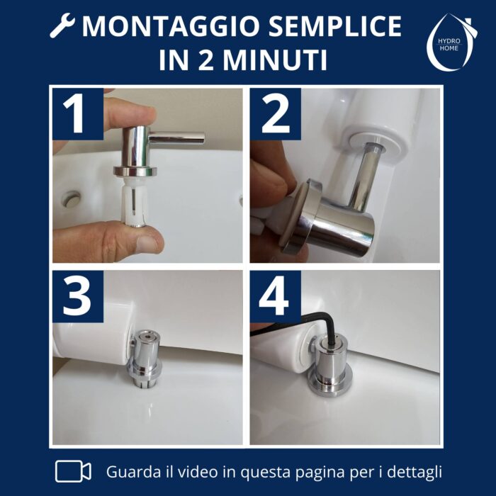 Copriwater 500 Pozzi Ginori termoindurente bianco come originale - immagine 6