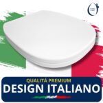 Copriwater 500 Pozzi Ginori termoindurente bianco come originale - immagine 7
