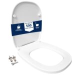 Copriwater 500 Pozzi Ginori Soft Close e Sgancio Rapido termoindurente bianco come originale
