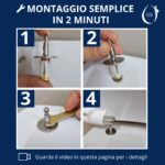Copriwater 500 Pozzi Ginori Soft Close e Sgancio Rapido termoindurente bianco come originale - immagine 6