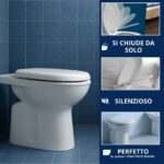 Copriwater Ydra Pozzi Ginori Soft Close termoindurente bianco come originale - immagine 4
